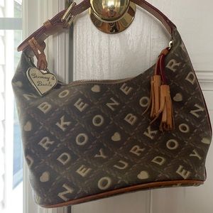 Dooney & Bourke small logo hobo bag